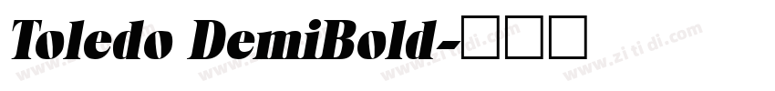 Toledo DemiBold字体转换